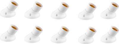 Electro Factory Deluxe Angle Bulb holder - Pack of 10 Plastic Light Socket(Pack of 10)