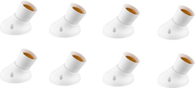 Electro Factory Deluxe Angle Bulb holder - Pack of 8 Plastic Light Socket(Pack of 8)