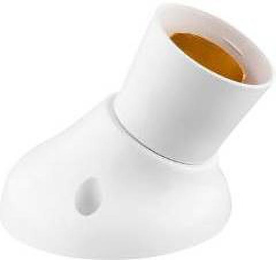 Electro Factory Deluxe Angle Bulb holder - Pack of 1 Plastic Light Socket(Pack of 1)