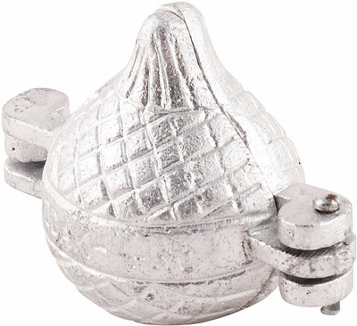 KitchenHub Aluminium Cupcake/Muffin Mould Modak Moulds/Laddoo Maker (Pack of 1)(Pack of 1)