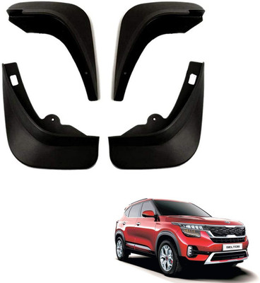 AuTO ADDiCT Rear Mud Guard, Front Mud Guard For Kia Seltos NA(Black)