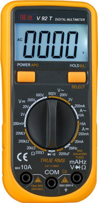 VAR TECH V 92 T, 3 1/2 Digits (2000 Counts) TRUE RMS, With Back Light Digital Multimeter(Black, Yellow 2000 Counts)