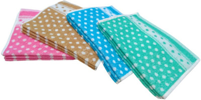 TRUEVELLI Royal Touch Napkin (Size:20x13 Inch,51x33 CM) (Pack of 12 Piece) Multi-Colour. {Dot Desing}. Multicolor Cloth Napkins(12 Sheets)