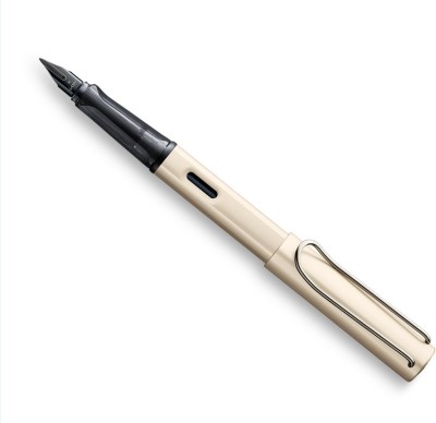 LAMY LX Fine Nib Fountain Pen with Converter Z28 and Matching Case Palladium Fountain Pen(Silver)