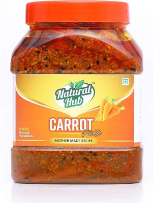 Natural Hub Homemade Carrot Pickle ,Traditional Punjabi Flavor, Tasty & Spicy (Real Taste of Punjabi Pickle) Carrot Pickle(1000 g)