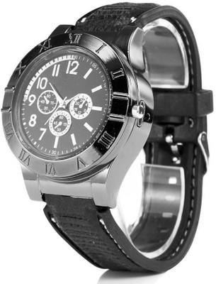 V Enterprises Pocket Size Lighter Watch_Brown Popular USB Watch Lighter Pocket Lighter(Brown)
