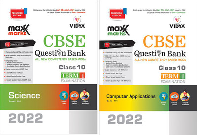 Science & Computer Application (Set Of 2 Books) Term 1 Class 10 Maxx Marks Vidya CBSE Question Bank For 2021-2022 Exam(Paperback, Vidya Editorial Board)