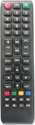 Akshita LED LCD TV TV Compatible For MM-9 LED LCD TV Remote Control ( Chake Image With Old Remote ) MicroMax Remote Controller(Black)