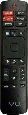 SHIELDGUARD Remote Control Compatible for  Smart LED/LCD TV (Without Voice Function) VU Remote Controller(Black)