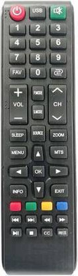 Akshita LED LCD TV TV Compatible For MM-11 LED LCD TV Remote Control ( Chake Image With Old Remote ) MicroMax Remote Controller(Black)