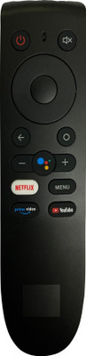 SHIELDGUARD Voice Command Remote Control Compatible with Smart LED TV with Netflix, Google Assistant & YouTube Functions (Pairing is must) OnePlus Remote Controller(Black)
