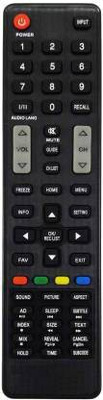 Nij TV Compatible For MM-7 LED LCD Universal Remote Control MicroMax Remote Controller(Black)