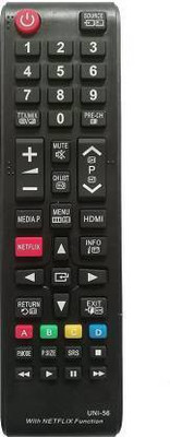 Akshita TV Compatible For UNI-56 4K Ultra HDTV LCD LED Smart TV Remote Control with Netflix Function Samsung Remote Controller(Black)