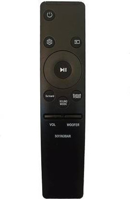 Akshita TV Compatible For Sound Bar With Bluetooth Power & Woofer Button Remote Control ( Chake Image With Old Remote ) SAMSUNG Remote Controller(Black)