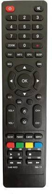 Nij TV Compatible For Led 403 Mx11 LED LCD Smart TV Remote Control MicroMax Remote Controller(Black)