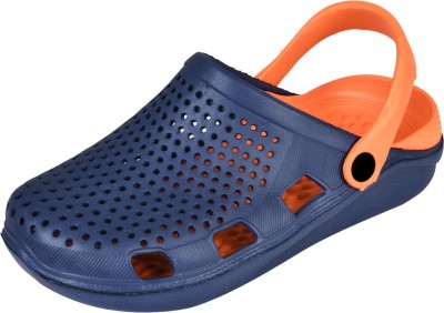 PeniLo Men Sandals(Orange, Blue , 8)