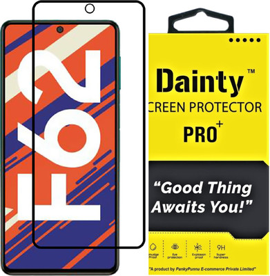 Dainty TECH Edge To Edge Tempered Glass for Samsung Galaxy F62, Samsung Galaxy M51(Pack of 1)