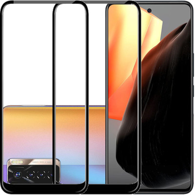 HOBBYTRONICS Edge To Edge Tempered Glass for Tecno Spark 8 Pro(Pack of 2)