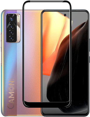 HOBBYTRONICS Edge To Edge Tempered Glass for TECNO CAMON 17, TECNO CAMON 17 PRO(Pack of 1)