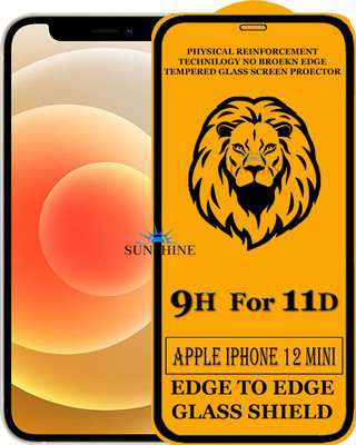 SUNSHINE Edge To Edge Tempered Glass for Apple iphone 12 Mini(Pack of 1)