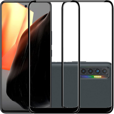 HOBBYTRONICS Edge To Edge Tempered Glass for TECNO CAMON 17, TECNO CAMON 17 PRO(Pack of 2)