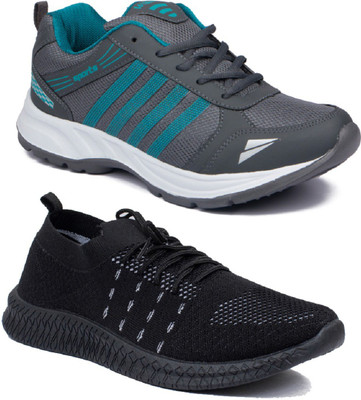 ASIAN Walking Shoes For Men(Black, Grey)