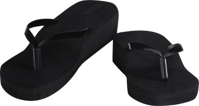 SUMISTI FASHION Women Slippers(Black , 7)