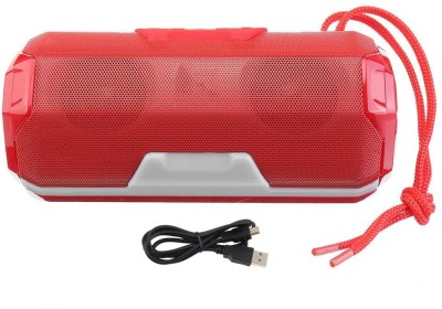 pinaaki A006 Powerful HD Sound Powerful Bass Speaker With Disco Color Change DJ Light Best Gamming Speaker In Built USB/FM/TF card & line in aux supported Wireless Bluetooth Speaker {MOBILE,TABLET,LAPTOP,COMPUTER} 10 W Bluetooth Speaker(Red, Stereo Channel)