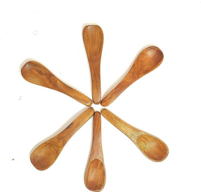 HomEnrich Disposable Wooden Table Spoon Set(Pack of 6)