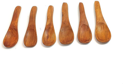HomEnrich Disposable Wooden Table Spoon Set(Pack of 6)