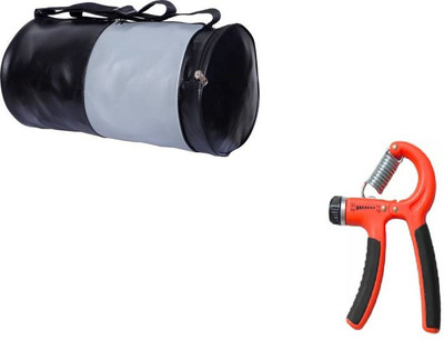 EMMKITZ Combo Quality Sports Bag/kit Bag for gym with Adjustable Heavy Grips Hand Gripper Hand Grip/Fitness Grip