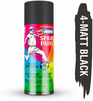 ABRO Premium Quality Spray Paint from well know USA Brand - ABRO Black Spray Paint 400 ml(Pack of 1)