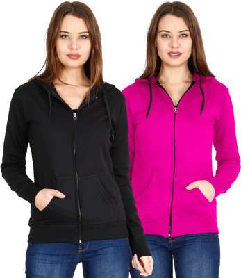 Fleximaa Full Sleeve Solid Women Sweatshirt
