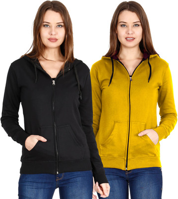 Fleximaa Full Sleeve Solid Women Sweatshirt