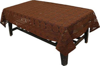 A CUBE LUXURY SOLUTIONS Geometric 4 Seater Table Cover(Brown, Cotton)