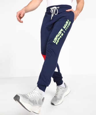 abof by Aditya Birla Solid Men Blue Track Pants