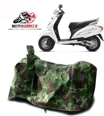 MOTOGENIX Two Wheeler Cover for Honda(Activa 3G, Green)