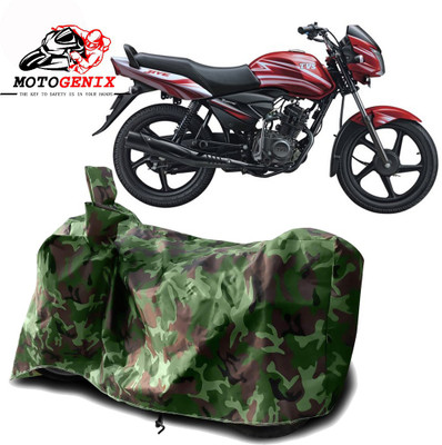 MOTOGENIX Two Wheeler Cover for TVS(Jive, Green)