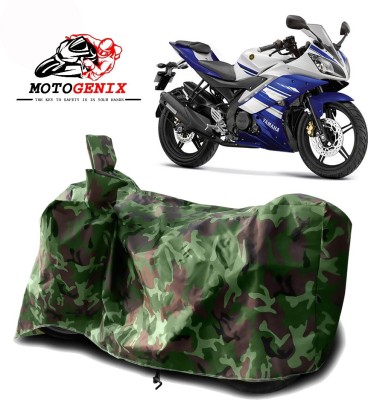 MOTOGENIX Two Wheeler Cover for Yamaha(YZF R15 Ver 2.0, Green)