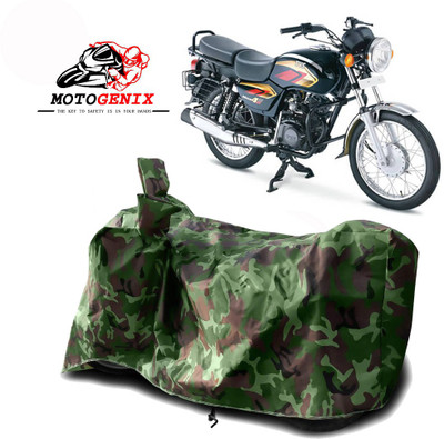 MOTOGENIX Two Wheeler Cover for TVS(Max 4R, Green)