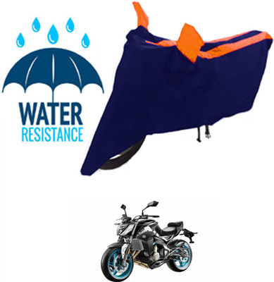 RONISH Waterproof Two Wheeler Cover for CFMoto(300NK, Black, Orange)