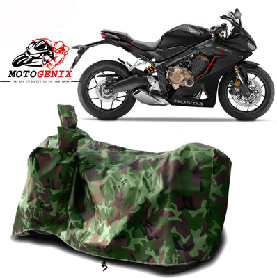 MOTOGENIX Two Wheeler Cover for Honda(CBR650R, Green)