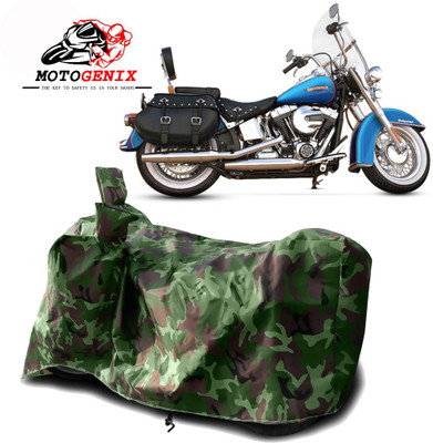 MOTOGENIX Two Wheeler Cover for Harley Davidson(Heritage Softail Classic, Green)