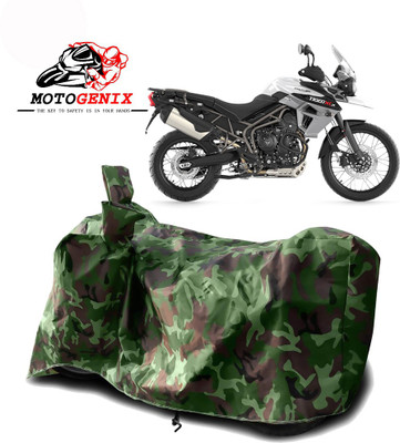 MOTOGENIX Two Wheeler Cover for Triumph(Tiger 800, Green)