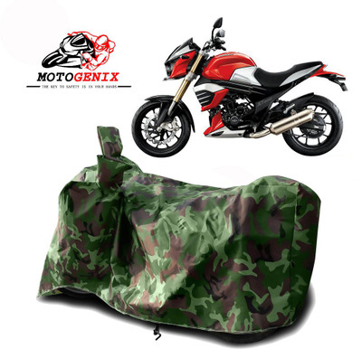 MOTOGENIX Two Wheeler Cover for Mahindra(MOJO XT 300, Green)
