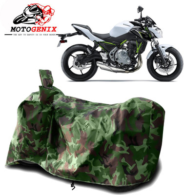 MOTOGENIX Two Wheeler Cover for Kawasaki(Z650, Green)
