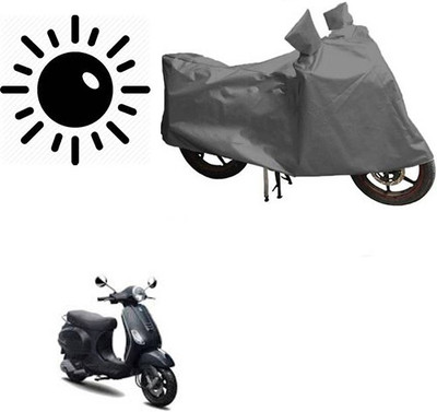 Atulit enterprises Waterproof Two Wheeler Cover for Piaggio(Vespa LX, Grey)