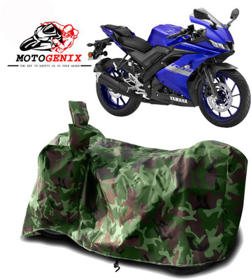 MOTOGENIX Two Wheeler Cover for Yamaha(R15 V3, Green)