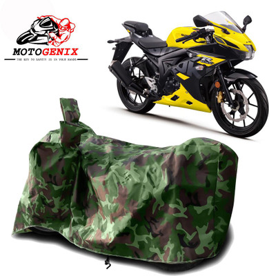 MOTOGENIX Two Wheeler Cover for Suzuki(GSX R150, Green)