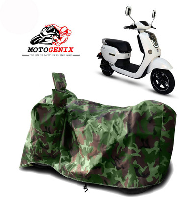 MOTOGENIX Two Wheeler Cover for Okinawa(Lite, Green)